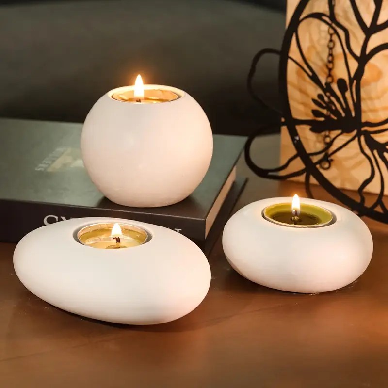 Candle Making Tutorial - ที่ใส่เทียนทีไลท์แม่พิมพ์ซิลิโคนเรซิน,ลูกบอลคริสตัล/ทรงกลมอีพ็อกซี่เรซินแม่พิมพ์,รูปไข่ยิปซั่มคอนกรีตกระถางดอกไม้ทำแม่พิมพ์
