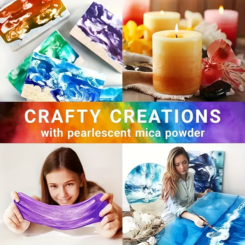 24 สี/8 สี 5g 0 ผงไมกาสีมุก 18 - Candle Making Kits บทวิจารณ์และราคา