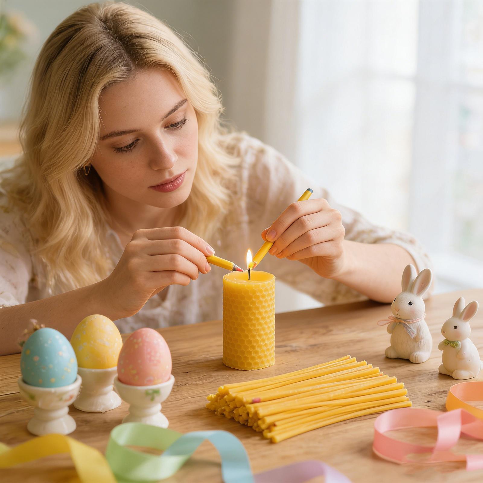 แท่งขี้ผึ้งตกแต่งไข่ 120 ชิ้น  - Candle Making Kits บทวิจารณ์และราคา